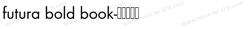 futura bold book字体转换
